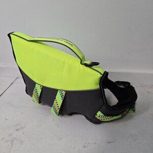 Arcadia Trail High Visibility Flotation Aid Life Jacket For Dogs Yellow Size S